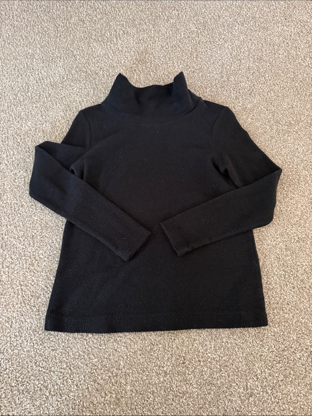J. Crew Black Ribbed Turtleneck Sweater